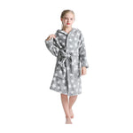 V.&GRIN Girls Fleece Robe, Hooded Toddler Soft Fuzzy Bathrobe for Kids 3-14 Years