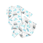 V.&GRIN Baby Boy Outfits, Cotton Long Sleeve Romper Pants Set for Infant Newborn 0-24 Months Fall Winter Clothes