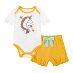 V.&GRIN Baby Girl Outfits, Cotton Long Sleeve Romper Pajamas Set for Fall Winter Infant Clothes